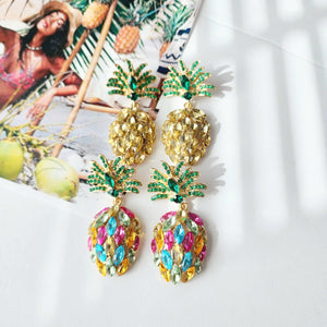 "Polly" Pineapple Drop Earrings