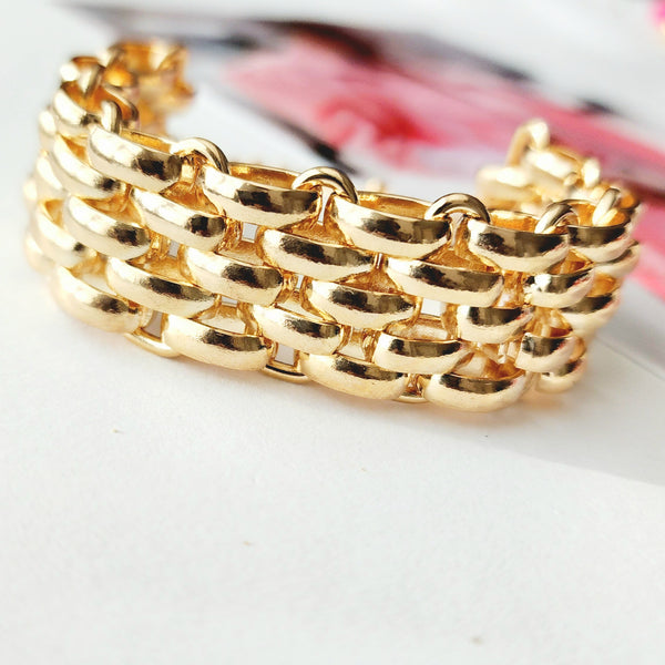 "Brielle" Gold Link Bracelet