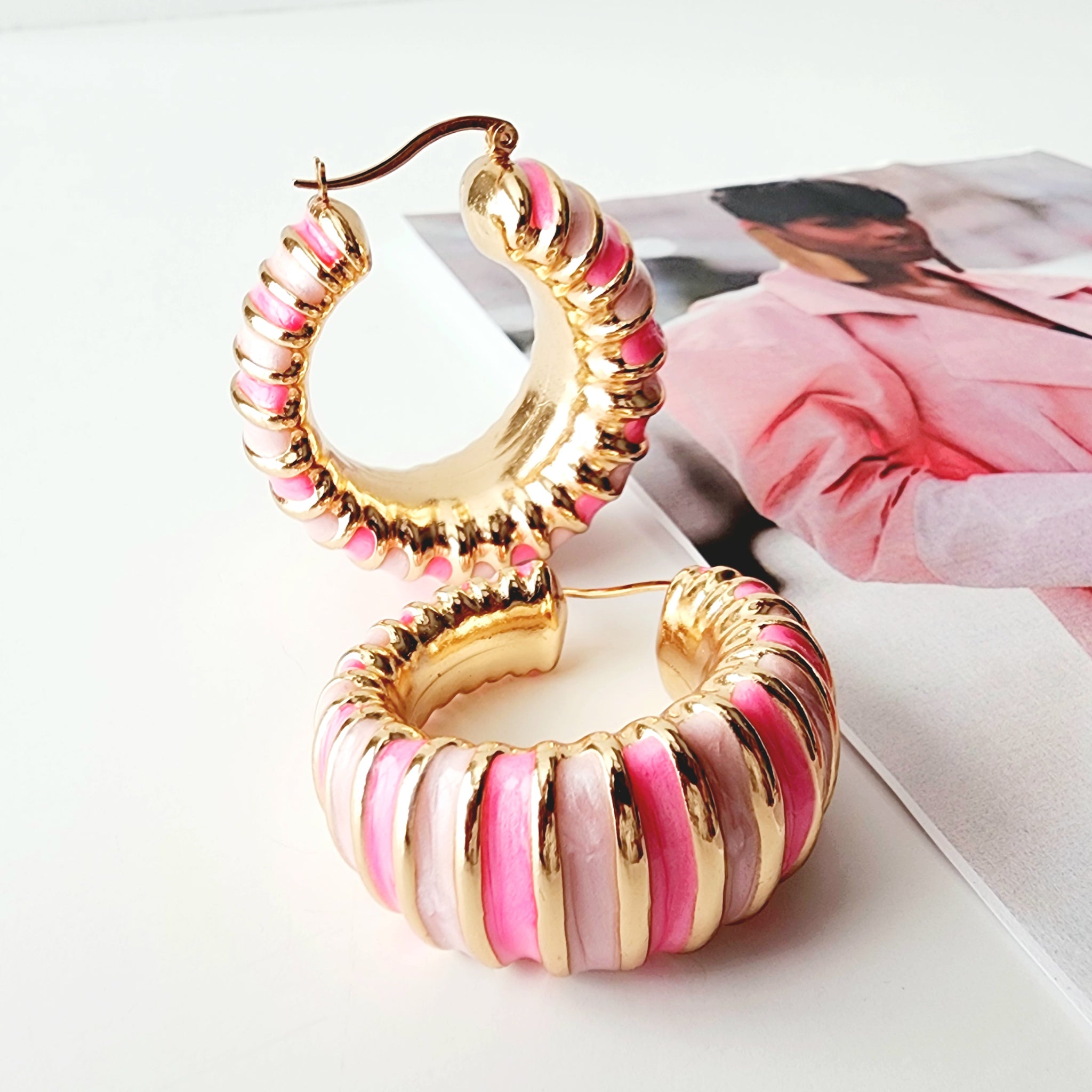 "Demi" Chunky Hoop Earrings