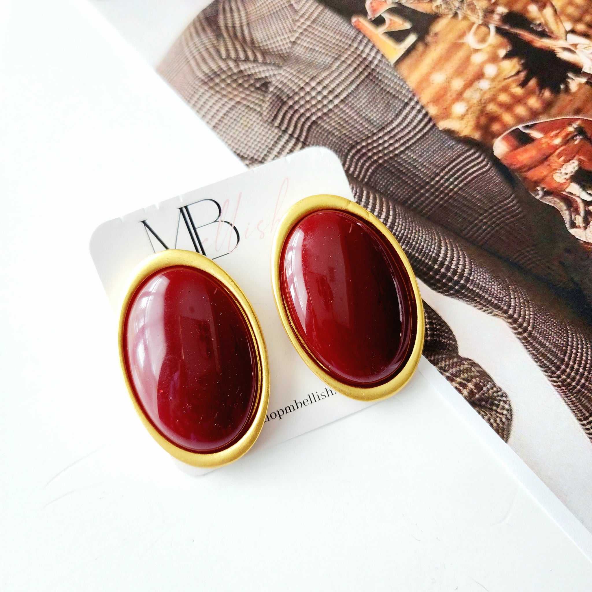 "Elle" Oversized Stud Earrings