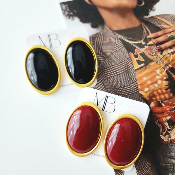 "Elle" Oversized Stud Earrings