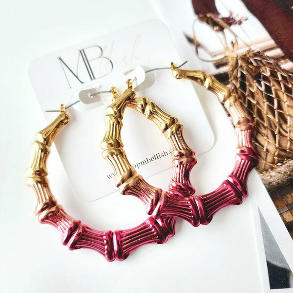 "Ashley" Bamboo Hoops