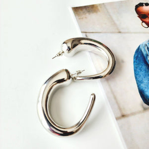 "Jackie" Chunky Hoop Earrings